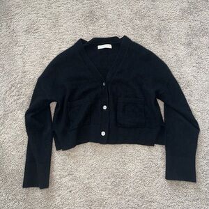 A&F 100% Cashmere Black Women's Cardigan